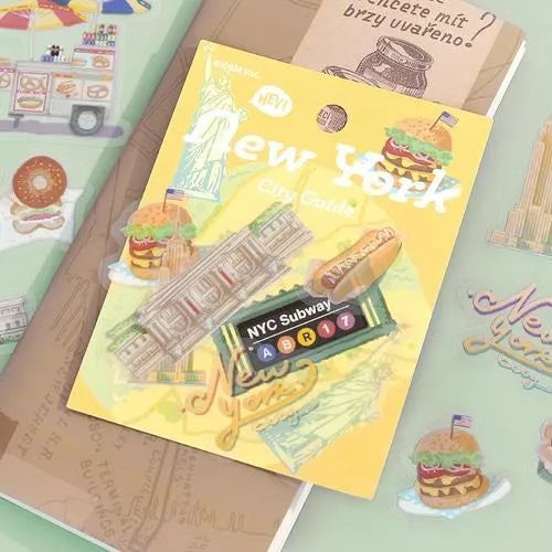 BGM City Guide Clear Sticker - New York - Default Title by Techo Treats Stationery