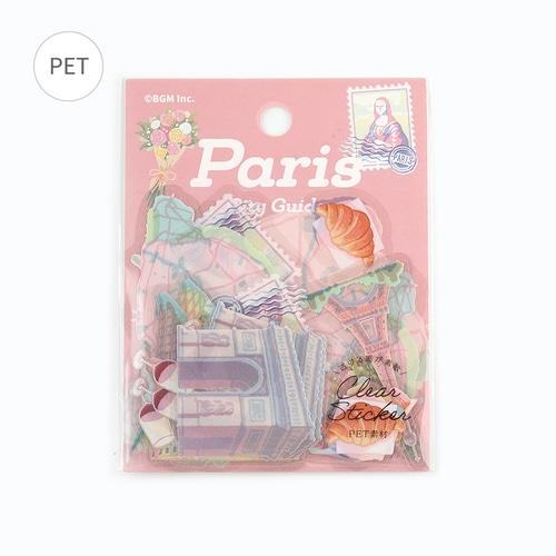 BGM City Guide Clear Sticker - Paris - Default Title by Techo Treats Stationery