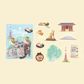 BGM City Guide Clear Sticker - Tokyo - Default Title by Techo Treats Stationery