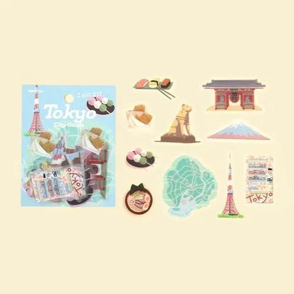 BGM City Guide Clear Sticker - Tokyo - Default Title by Techo Treats Stationery