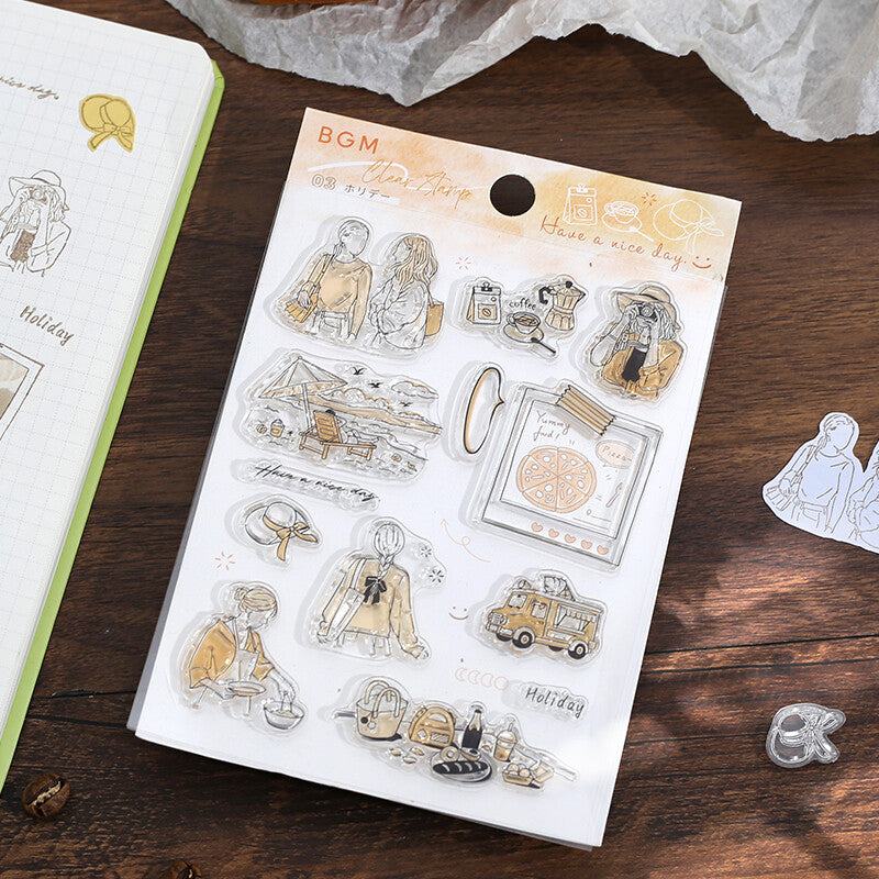 BGM Clear Stamp - How to Spend Your Holiday - Holiday - Default Title by Techo Treats Stationery