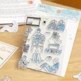 BGM Clear Stamp - How to Spend Your Holiday - Movies and Reading - Default Title by Techo Treats Stationery