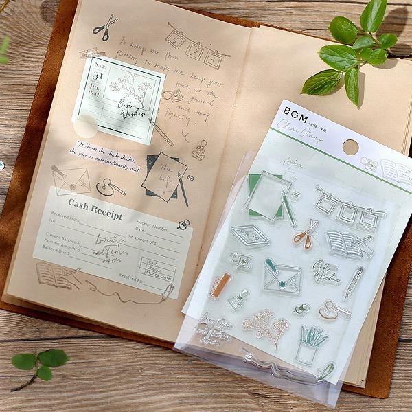 BGM Clear Stamp - Record - Letters - Default Title by Techo Treats Stationery