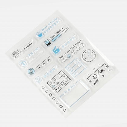 BGM Clear Stamp - Record - Life - Default Title by Techo Treats Stationery