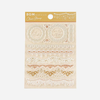 BGM Clear Stamp - Vintage - Lace - Default Title by Techo Treats Stationery