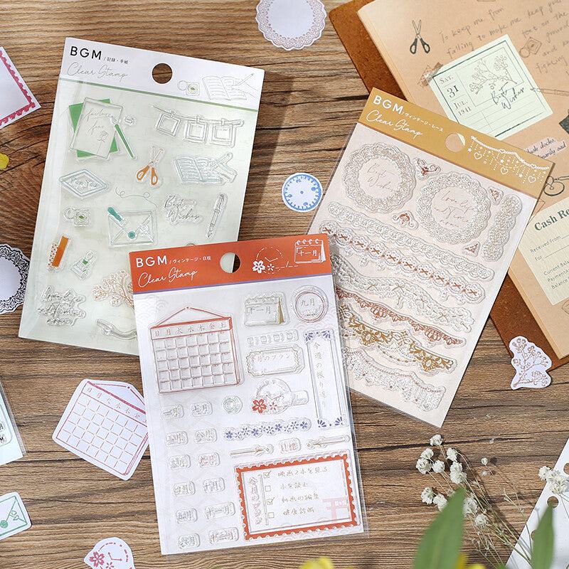 BGM Clear Stamp - Vintage - Lace - Default Title by Techo Treats Stationery
