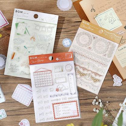 BGM Clear Stamp - Vintage - Lace - Default Title by Techo Treats Stationery