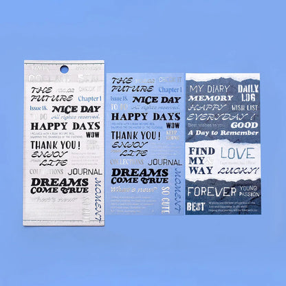 BGM Collage Seal Foil-stamped Planner Sticker - Message - Default Title by Techo Treats Stationery