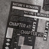 BGM Collage Seal Foil-stamped Planner Sticker - Newspaper - Default Title by Techo Treats Stationery