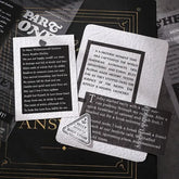 BGM Collage Seal Foil-stamped Planner Sticker - Newspaper - Default Title by Techo Treats Stationery
