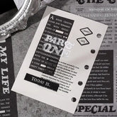 BGM Collage Seal Foil-stamped Planner Sticker - Newspaper - Default Title by Techo Treats Stationery