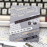 BGM Collage Seal Foil-stamped Planner Sticker - Typewriter - Default Title by Techo Treats Stationery