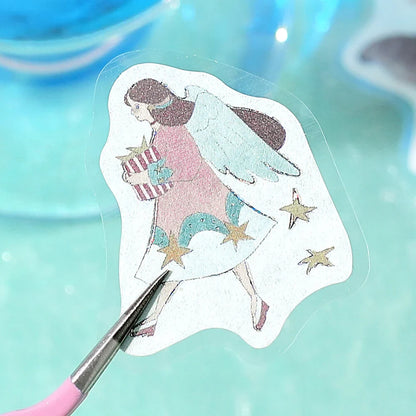 BGM Constellation Girls Foil-stamped Flake Seal - Leo &amp; Virgo &amp; Libra - Default Title by Techo Treats Stationery