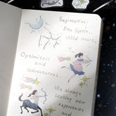 BGM Constellation Girls Foil-stamped Flake Seal - Scorpio, Sagittarius & Capricorn - Default Title by Techo Treats Stationery