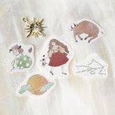 BGM Constellation Girls Foil-stamped Flake Seal - Taurus & Gemini & Crab - Default Title by Techo Treats Stationery