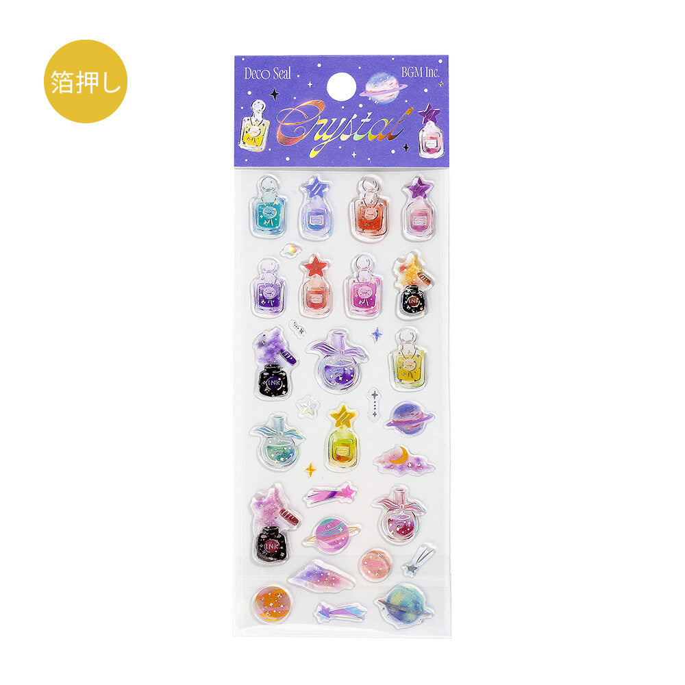 BGM Crystal Seal Epoxy Sticker - Cosmos Perfume - Default Title by Techo Treats Stationery