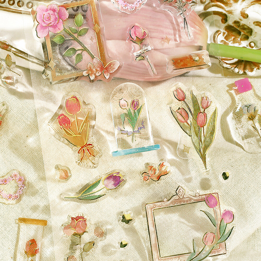 BGM Crystal Seal Epoxy Sticker - Garden - Default Title by Techo Treats Stationery