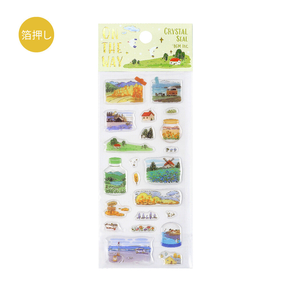 BGM Crystal Seal Epoxy Sticker - Traveling Scenery - Default Title by Techo Treats Stationery