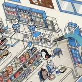 BGM Diorama 2.5D Miniature Room Sticker Vol.1 - Convenience Store - Default Title by Techo Treats Stationery
