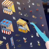 BGM Diorama 2.5D Miniature Room Sticker Vol.1 - Festival - Default Title by Techo Treats Stationery