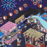 BGM Diorama 2.5D Miniature Room Sticker Vol.1 - Festival - Default Title by Techo Treats Stationery