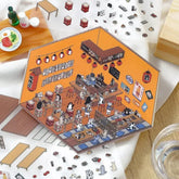 BGM Diorama 2.5D Miniature Room Sticker Vol.1 - Izakaya (Japanese Gastropub) - Default Title by Techo Treats Stationery