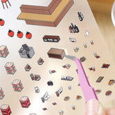 BGM Diorama 2.5D Miniature Room Sticker Vol.1 - Izakaya (Japanese Gastropub) - Default Title by Techo Treats Stationery