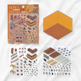 BGM Diorama 2.5D Miniature Room Sticker Vol.1 - Izakaya (Japanese Gastropub) - Default Title by Techo Treats Stationery