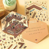 BGM Diorama 2.5D Miniature Room Sticker Vol.2 - Bakery - Default Title by Techo Treats Stationery