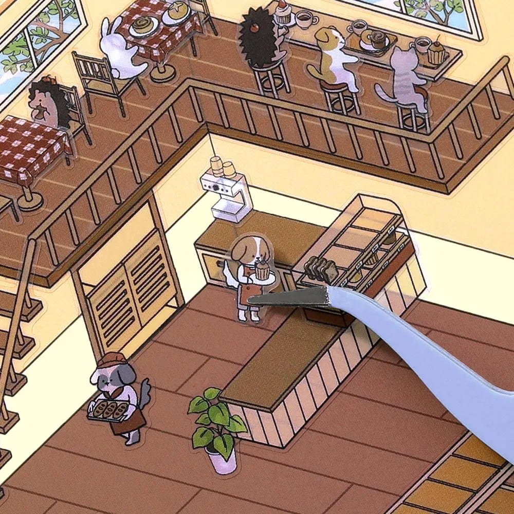 BGM Diorama 2.5D Miniature Room Sticker Vol.2 - Bakery