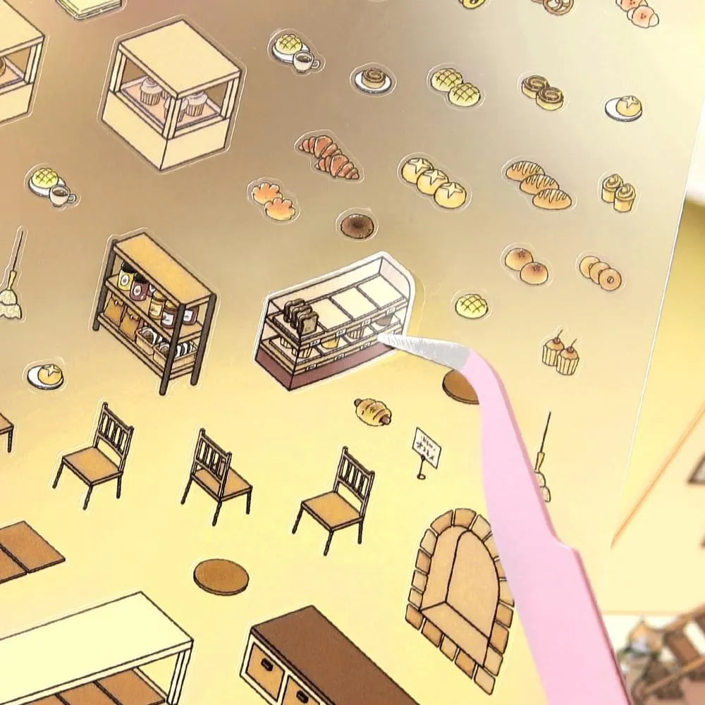 BGM Diorama 2.5D Miniature Room Sticker Vol.2 - Bakery