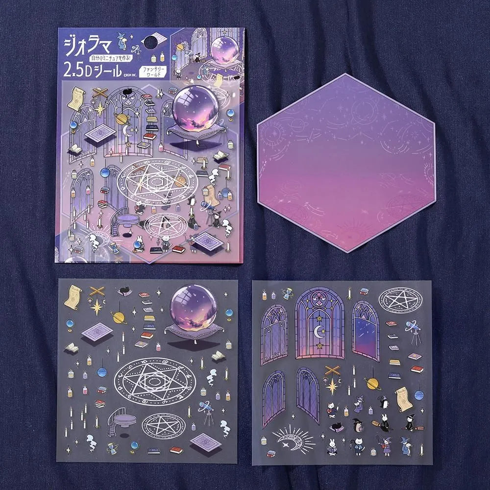 BGM Diorama 2.5D Miniature Room Sticker Vol.2 - Fantasy World