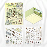 BGM Diorama 2.5D Miniature Room Sticker Vol.2 - Florist - Default Title by Techo Treats Stationery