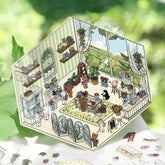 BGM Diorama 2.5D Miniature Room Sticker Vol.2 - Florist - Default Title by Techo Treats Stationery