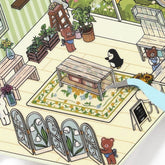 BGM Diorama 2.5D Miniature Room Sticker Vol.2 - Florist - Default Title by Techo Treats Stationery