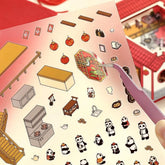 BGM Diorama 2.5D Miniature Room Sticker Vol.3 - Chinese Cuisine - Default Title by Techo Treats Stationery