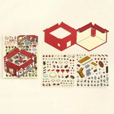 BGM Diorama 2.5D Miniature Room Sticker Vol.3 - Chinese Cuisine - Default Title by Techo Treats Stationery