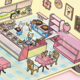 BGM Diorama 2.5D Miniature Room Sticker Vol.3 - Crêperie - Default Title by Techo Treats Stationery