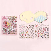 BGM Diorama 2.5D Miniature Room Sticker Vol.3 - Crêperie - Default Title by Techo Treats Stationery