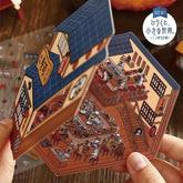 BGM Diorama 2.5D Miniature Room Sticker Vol.3 - Sushi Restaurant - Default Title by Techo Treats Stationery