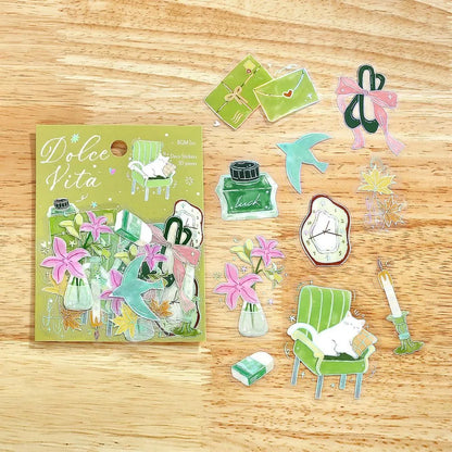 BGM Dolce Vita Foil-stamped Clear Sticker - A Letter of Happiness