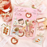 BGM Dolce Vita Foil-stamped Clear Sticker - A Perfect Day for Gifts - Default Title by Techo Treats Stationery