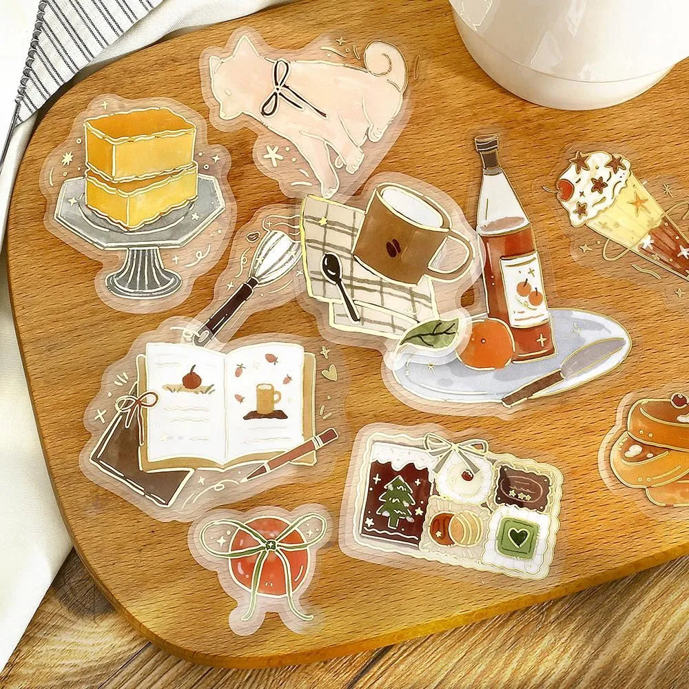 BGM Dolce Vita Foil-stamped Clear Sticker - Sweet Recipes
