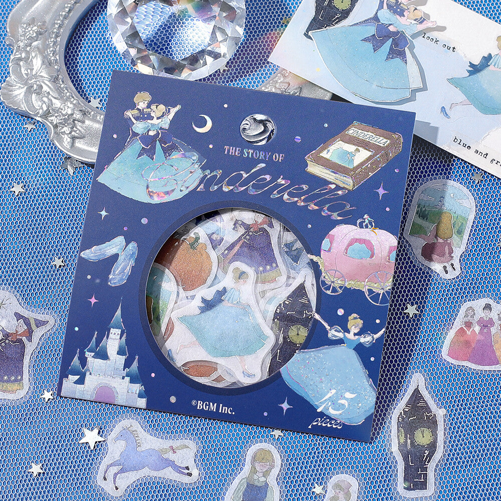 BGM Fairy Tale Foil-stamped Flake Seal - Blue - Default Title by Techo Treats Stationery