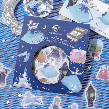 BGM Fairy Tale Foil-stamped Flake Seal - Blue - Default Title by Techo Treats Stationery