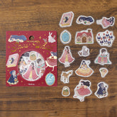 BGM Fairy Tale Foil-stamped Flake Seal - Red - Default Title by Techo Treats Stationery