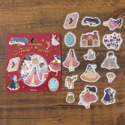 BGM Fairy Tale Foil-stamped Flake Seal - Red - Default Title by Techo Treats Stationery