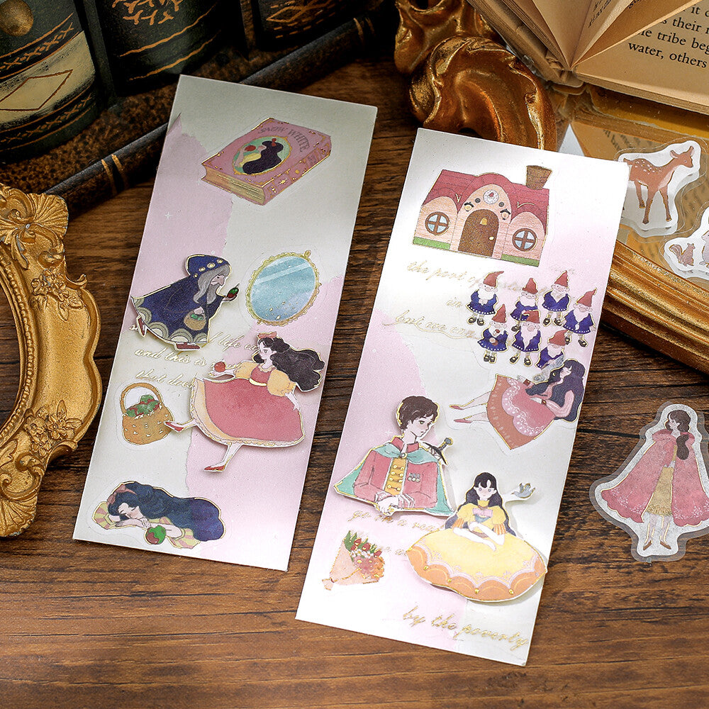 BGM Fairy Tale Foil-stamped Flake Seal - Red - Default Title by Techo Treats Stationery