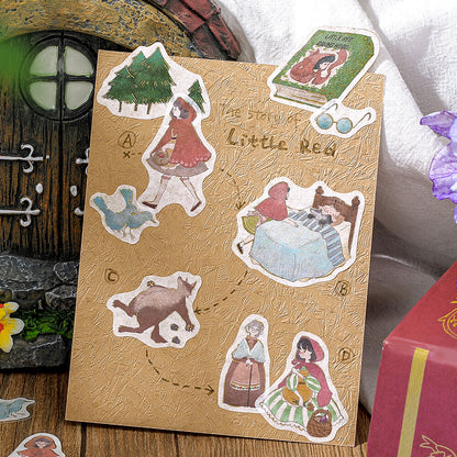 BGM Fairy Tale Foil-stamped Flake Seal - Red Riding Hood - Default Title by Techo Treats Stationery