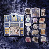 BGM Fantasy Shopping Arcade Foil-stamped Washi Flake Seal - Magic Bookstore - Default Title by Techo Treats Stationery